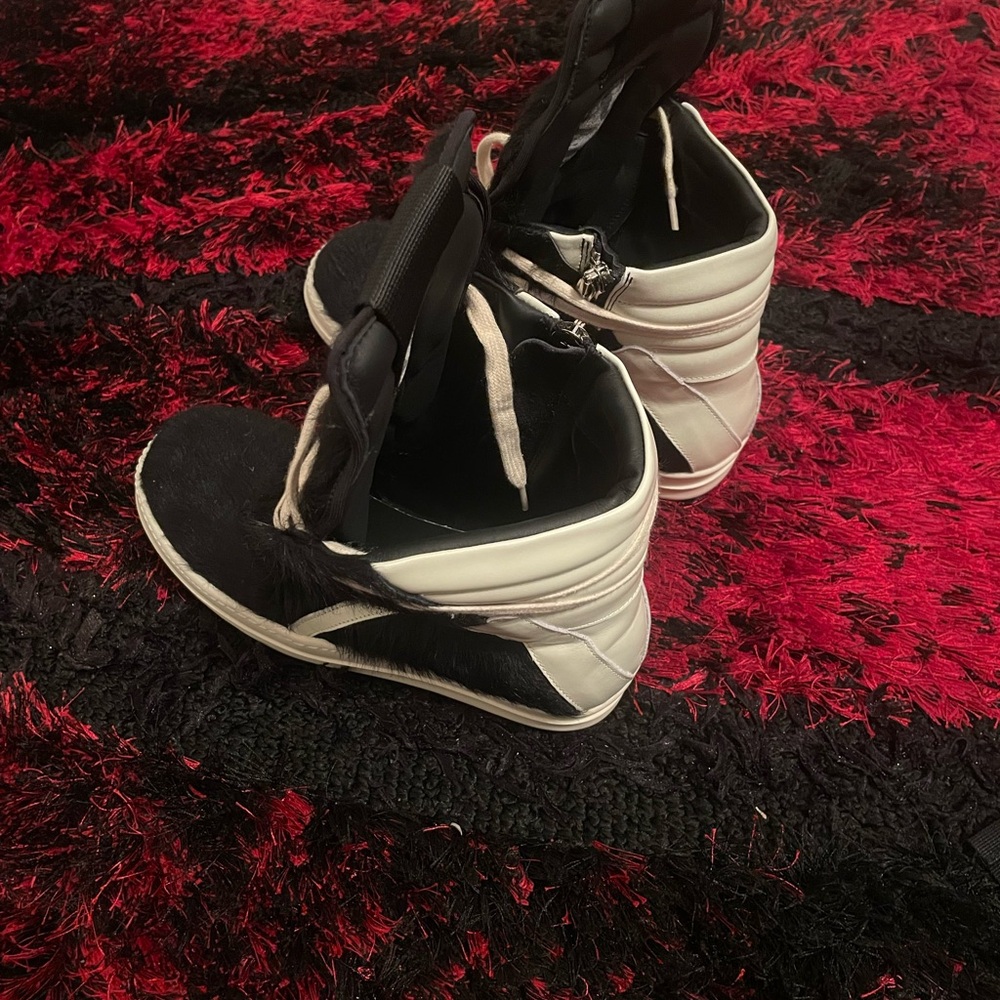Rick owens geobaskets pony fur